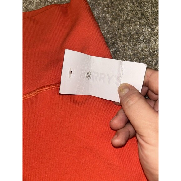 Barrys And Lune Bike Shorts Compression Orange Womens S High Waist - Picture 3 of 6